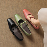 Rosalie Genuine Leather Mary Jane Pumps