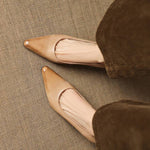 Zyla Genuine Leather Heels