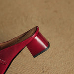 Esmer Genuine Leather Mules
