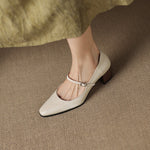 Veria Genuine Leather Heels