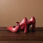 Claya Genuine Leather Heels