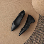 Marlot Genuine Leather Pointed-Toe Heel Pumps