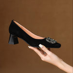 Lexa Genuine Suede Heels