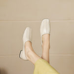 Flea Genuine Leather Loafer Pumps