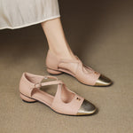 Elene Genuine Leather Mary-Jane Flats