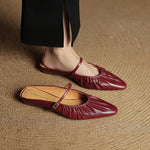 Zella Genuine Leather Mules