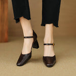 Amaris Genuine Leather Heels