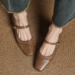 Clarette Genuine Leather Heels