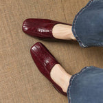Flea Genuine Leather Loafer Pumps