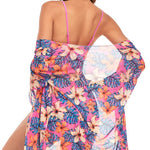 Barbe® | Blouse and Pink Beach Bikini Set
