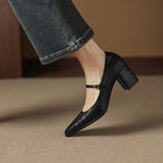 Veria Genuine Leather Heels