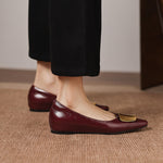 Relia Genuine Leather Flats