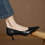 Nia Genuine Leather Heels