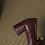 Sora Genuine Leather Heels