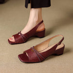 Emilia Genuine Leather Slingback Sandals