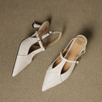 Noir Genuine Leather Heels