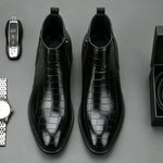 Elver Genuine Leather Chelsea Boots