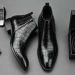 Elver Genuine Leather Chelsea Boots