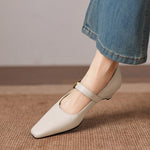 Kelly Genuine Leather Mary Jane Pumps