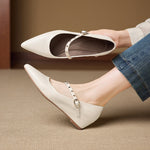 Emery Genuine Leather Mary Jane Flat