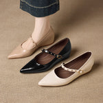 Emery Genuine Leather Mary Jane Flat