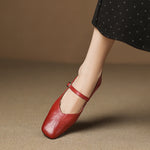 Ayra Genuine Leather Flats