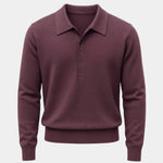 Old Money Knit Polo Pullover - Cross & Crown