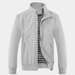 Casual Solid Bomber Jacket - Cross & Crown