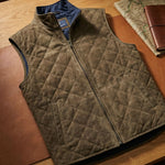 GIO QUILTED SUEDE VEST