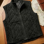 GIO QUILTED SUEDE VEST
