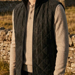 GIO QUILTED SUEDE VEST