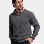 Regent Striped High Collar Pullover - Cross & Crown