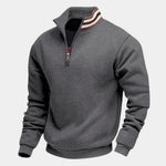 Regent Striped High Collar Pullover - Cross & Crown