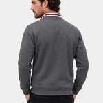 Regent Striped High Collar Pullover - Cross & Crown