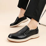 Daren Polished Leather Slip-On Shoes