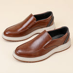 Daren Polished Leather Slip-On Shoes