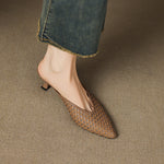 Olivia Genuine Leather Mules