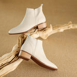 Zeny Genuine Leather Ankle Boots