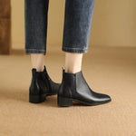 Zeny Genuine Leather Ankle Boots
