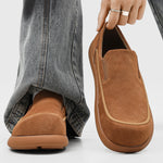 Milo Cowhide Slip-On Suede Shoes