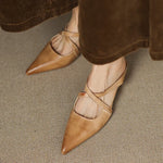 Aluna Genuine Leather Mules