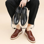 Daren Polished Leather Slip-On Shoes