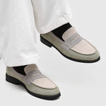 Milan Cowhide Suede Penny Loafers