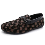 BENSON PLAID LEATHER LOAFERS