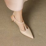 Serava Genuine Leather Heels