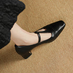 Kathy Genuine Leather Heels