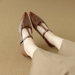 Tiara Genuine Leather Pumps