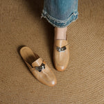 Carla Genuine Leather Mules