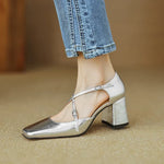 Lilian Genuine Leather Heels
