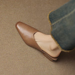 Iris Genuine Leather Chiseled-Toe Mules